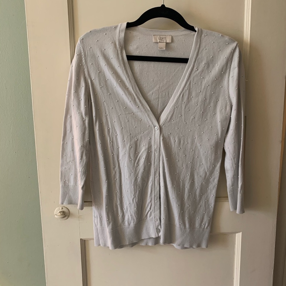 Grey Dotted Cardigan